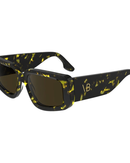 Victoria Beckham Yellow Acetate Sunglasses
