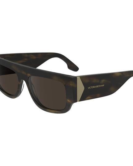 Victoria Beckham Brown Acetate Sunglasses