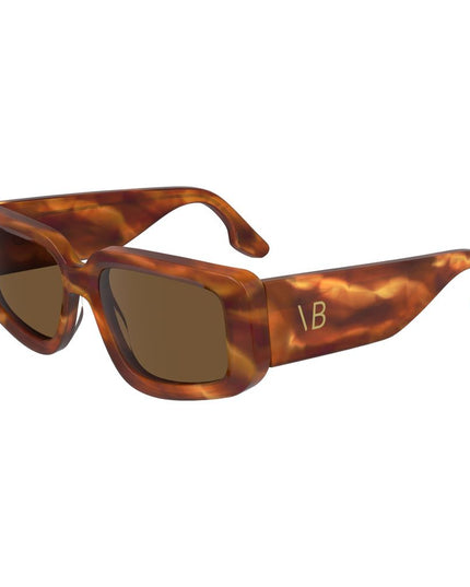 Victoria Beckham Brown Acetate Sunglasses
