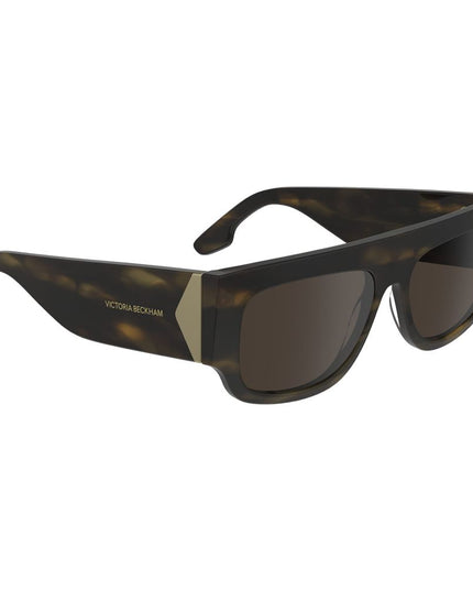 Victoria Beckham Brown Acetate Sunglasses