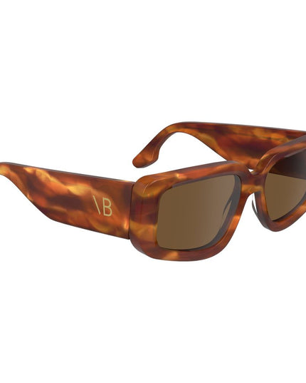 Victoria Beckham Brown Acetate Sunglasses