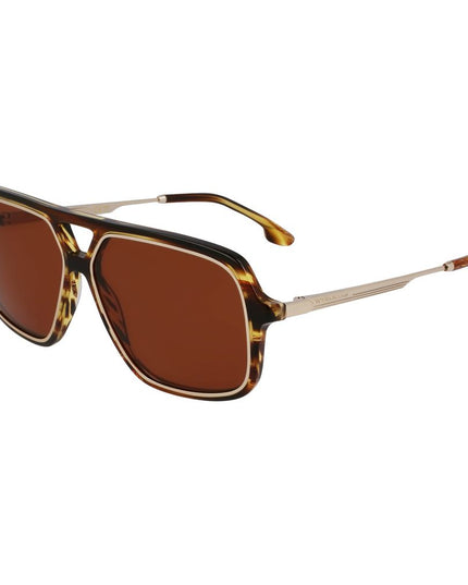 Victoria Beckham Brown Acetate Sunglasses