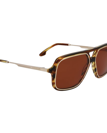 Victoria Beckham Brown Acetate Sunglasses