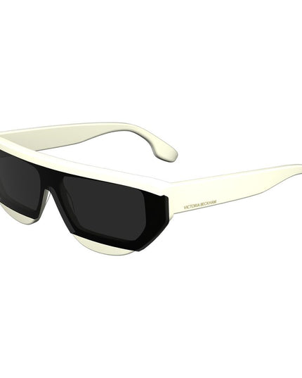 Victoria Beckham White Acetate Sunglasses