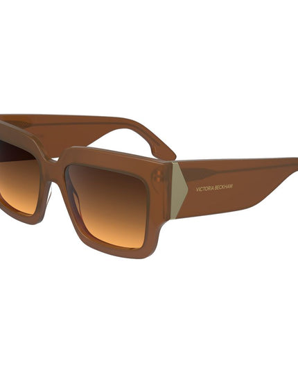Victoria Beckham Brown Acetate Sunglasses