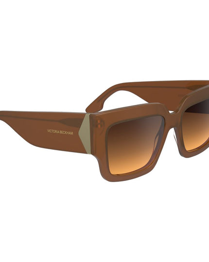 Victoria Beckham Brown Acetate Sunglasses