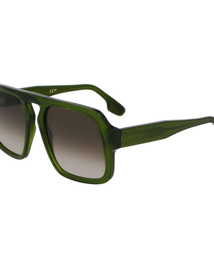 Victoria Beckham Green Acetate Sunglasses