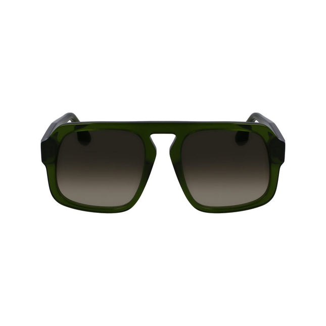 Victoria Beckham Green Acetate Sunglasses