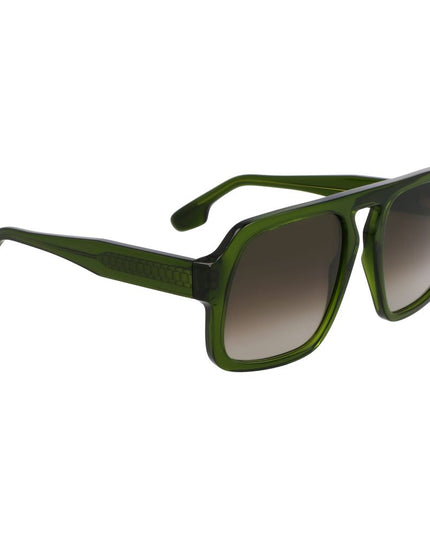 Victoria Beckham Green Acetate Sunglasses