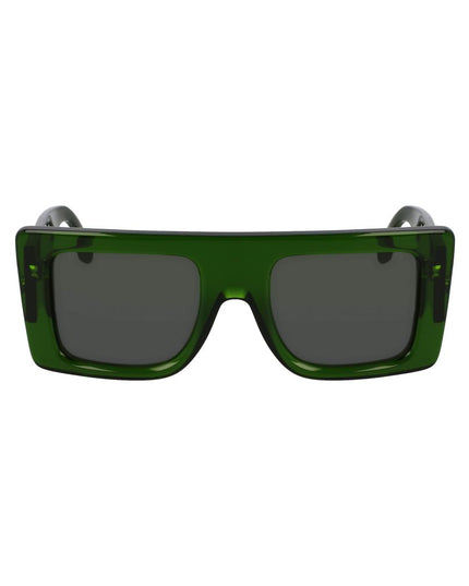 Victoria Beckham Green Acetate Sunglasses