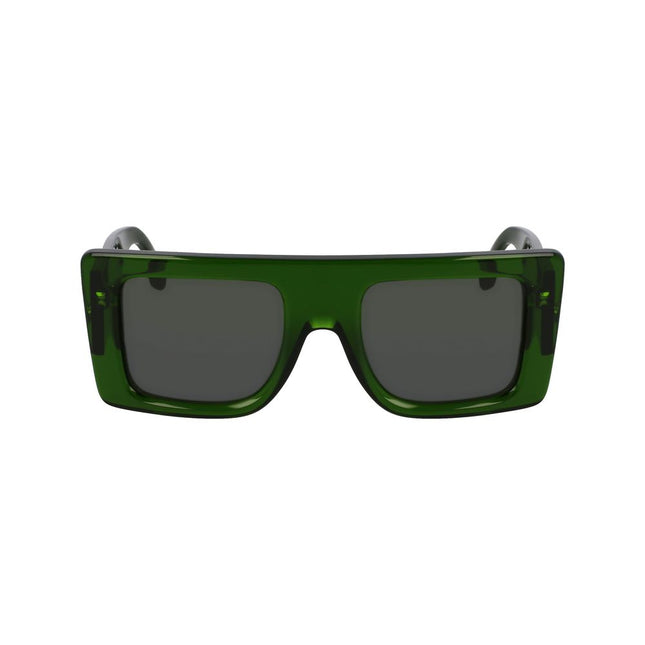Victoria Beckham Green Acetate Sunglasses