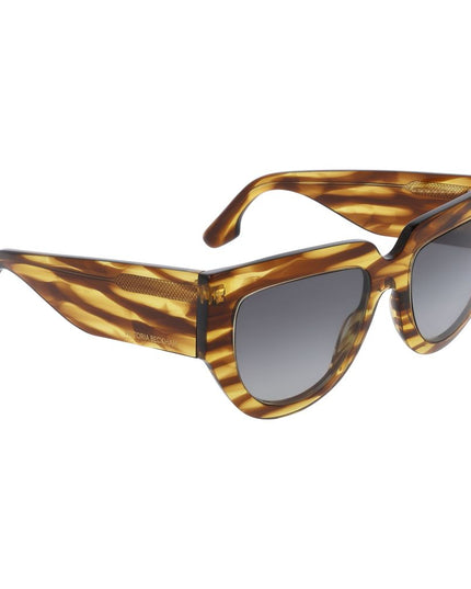 Victoria Beckham Brown Acetate Sunglasses