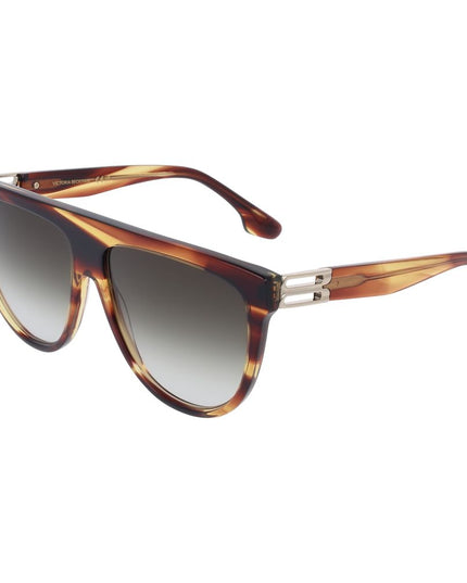 Victoria Beckham Brown Acetate Sunglasses
