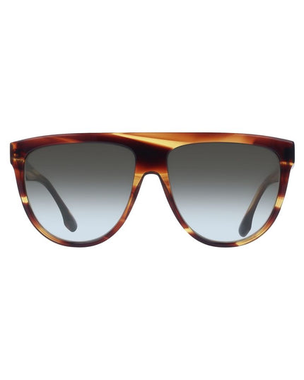 Victoria Beckham Brown Acetate Sunglasses