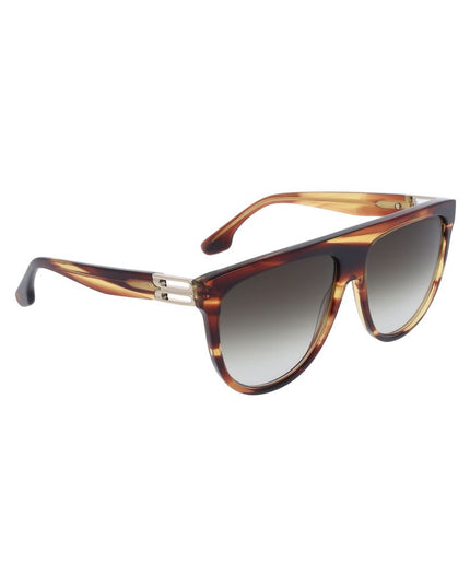 Victoria Beckham Brown Acetate Sunglasses
