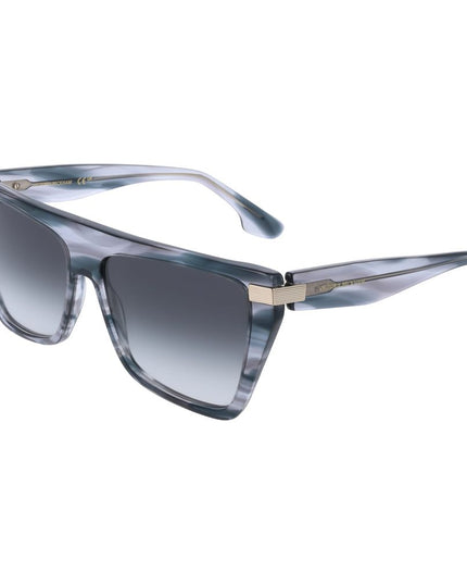 Victoria Beckham Gray Acetate Sunglasses