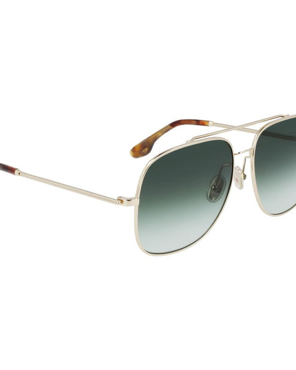 Victoria Beckham Gold Metal Sunglasses