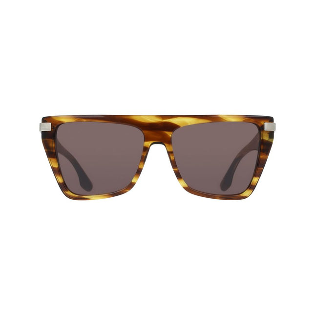 Victoria Beckham Brown Acetate Sunglasses