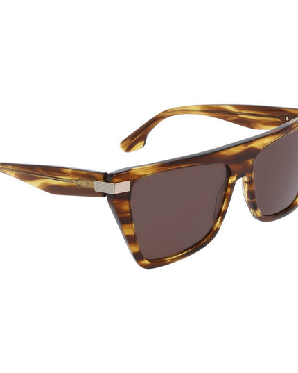 Victoria Beckham Brown Acetate Sunglasses