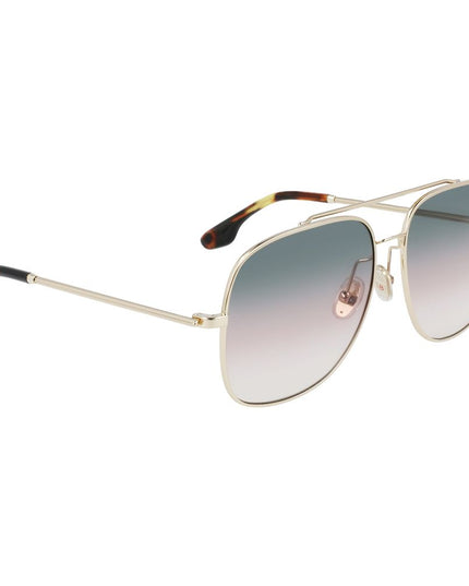 Victoria Beckham Gold Metal Sunglasses