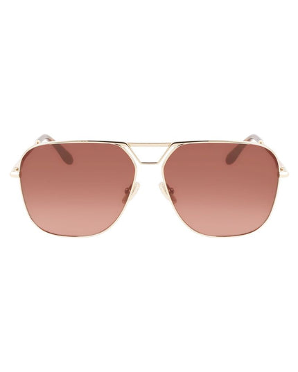 Victoria Beckham Gold Metal Sunglasses