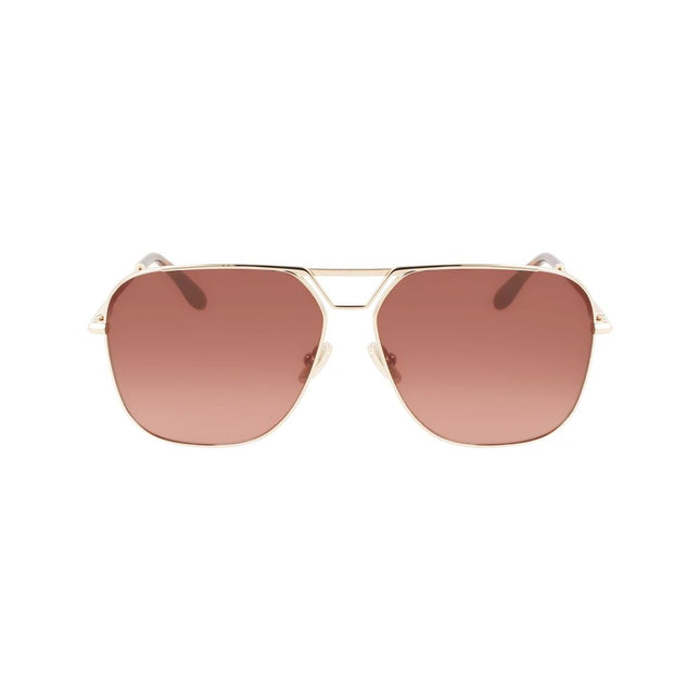 Victoria Beckham Gold Metal Sunglasses