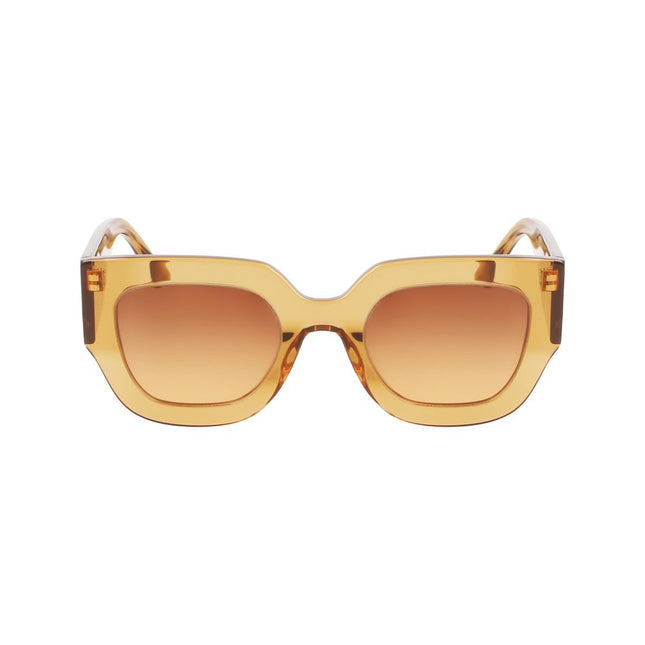 Victoria Beckham Brown Acetate Sunglasses
