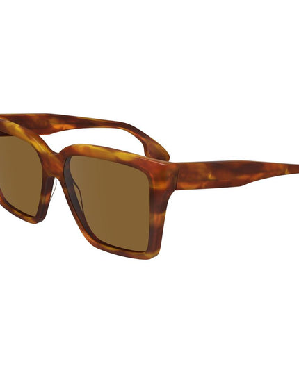Victoria Beckham Brown Acetate Sunglasses