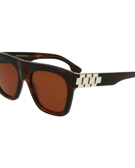 Victoria Beckham Brown Acetate Sunglasses