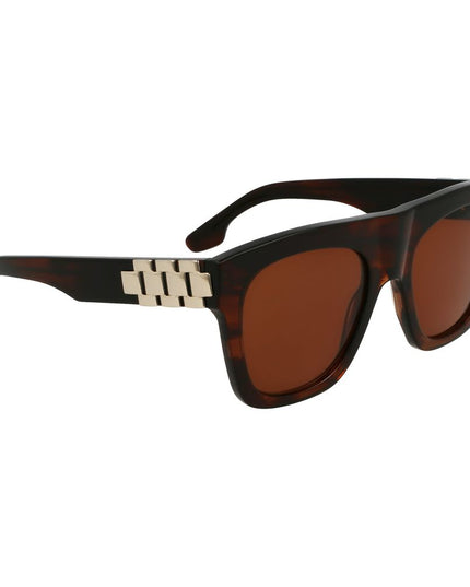 Victoria Beckham Brown Acetate Sunglasses
