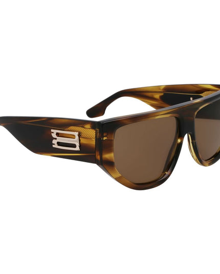 Victoria Beckham Brown Acetate Sunglasses