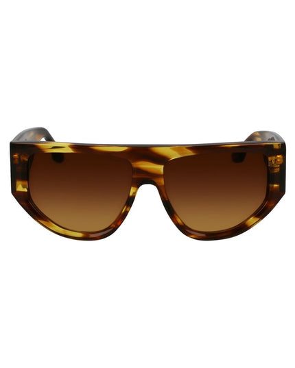 Victoria Beckham Brown Acetate Sunglasses