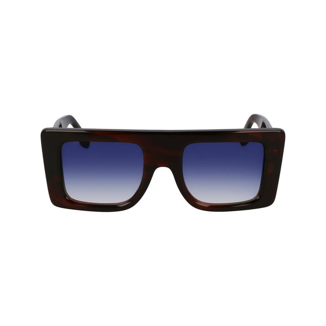 Victoria Beckham Brown Acetate Sunglasses