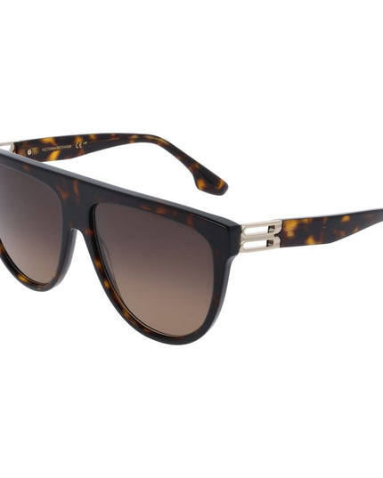 Victoria Beckham Brown Acetate Sunglasses