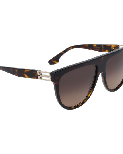 Victoria Beckham Brown Acetate Sunglasses