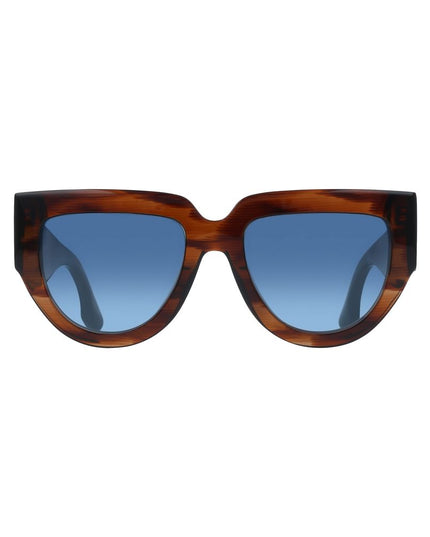 Victoria Beckham Brown Acetate Sunglasses