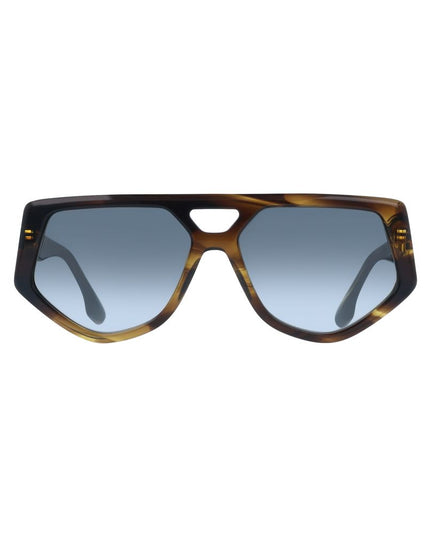 Victoria Beckham Brown Acetate Sunglasses