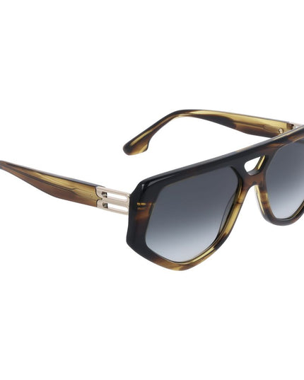 Victoria Beckham Brown Acetate Sunglasses