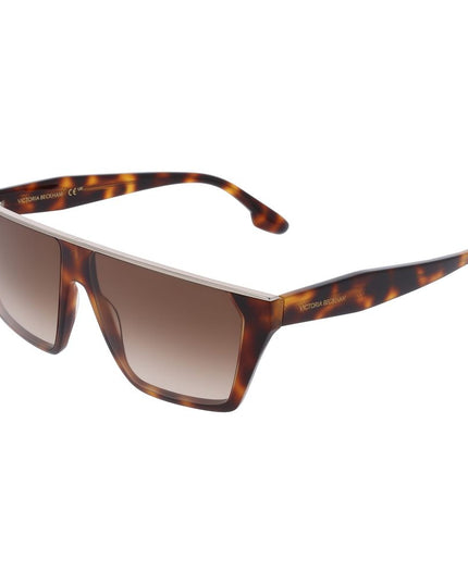 Victoria Beckham Brown Acetate Sunglasses