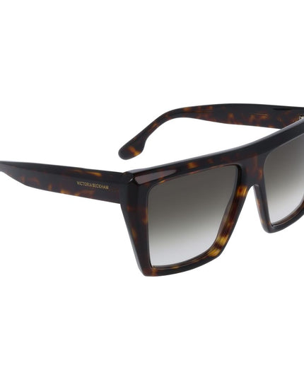 Victoria Beckham Brown Acetate Sunglasses