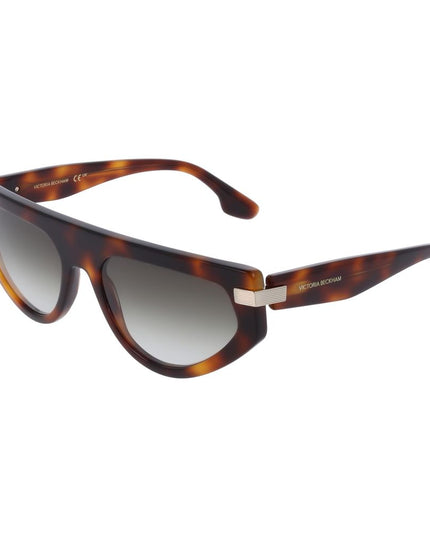 Victoria Beckham Brown Acetate Sunglasses