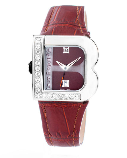 Laura Biagiotti Brown Leather Dress Watch