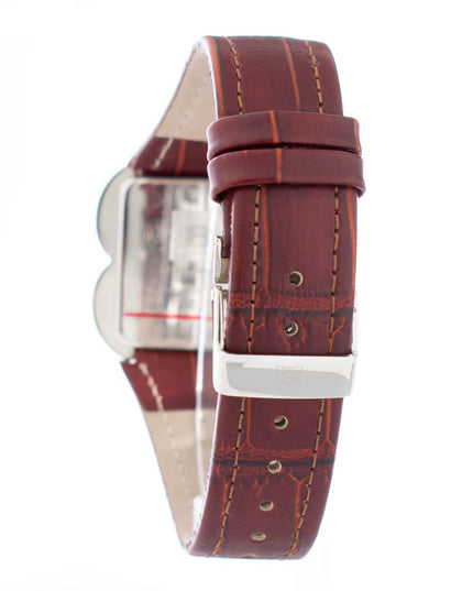 Laura Biagiotti Brown Leather Dress Watch