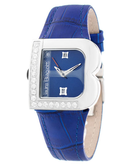 Laura Biagiotti Purple Leather Dress Watch