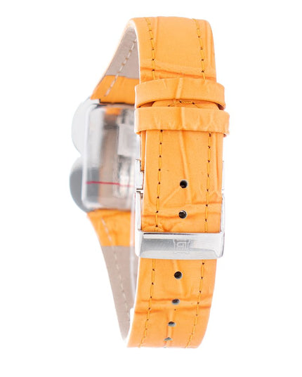 Laura Biagiotti Orange Leather Dress Watch
