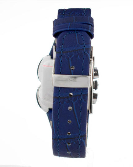 Laura Biagiotti Purple Leather Dress Watch