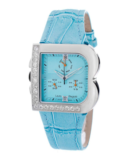 Laura Biagiotti Blue Stainless Steel Dress Watch