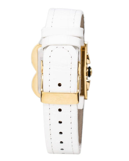 Laura Biagiotti White Leather Dress Watch