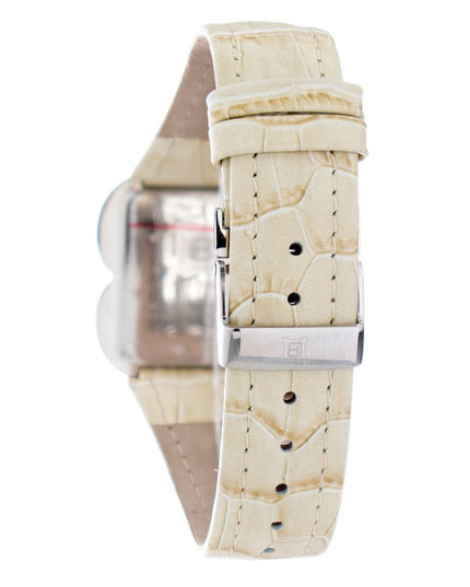Laura Biagiotti Cream Leather Dress Watch