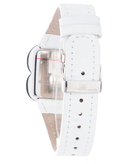 Laura Biagiotti White Leather Dress Watch